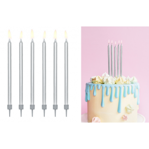 Kagelys i slv, 12,5 cm. 12 stk