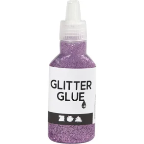 Glitterlim, 25ml. Lilla