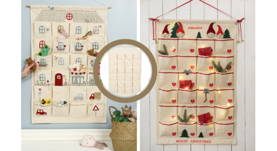 Lommeophng. Kanvas. Natur. 24 lommer. Mal selv.