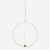 Rund wire ring lysestage til ophng. D: 40 cm