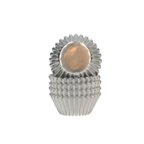 Mini muffinsforme, S�lv metallic. 160 stk