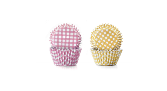 Mini muffinsforme, Gul, lyser�d ternet.100 stk