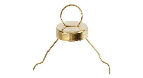 Ophng 25 stk, 13 mm, hul str. 5 mm. Guld