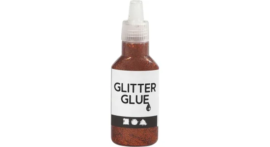 Glitterlim, 25ml. Orange
