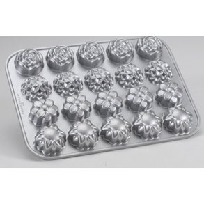 Petit Fours Pan, mini kager som blomster