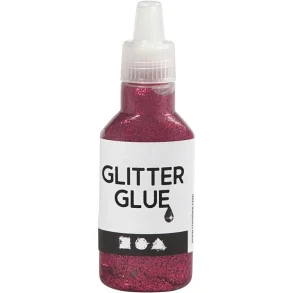 Glitterlim, 25ml. Pink