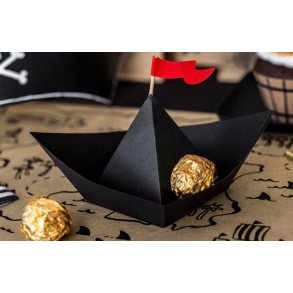 Pirat fest Dekoration, Skibe. 6 stk