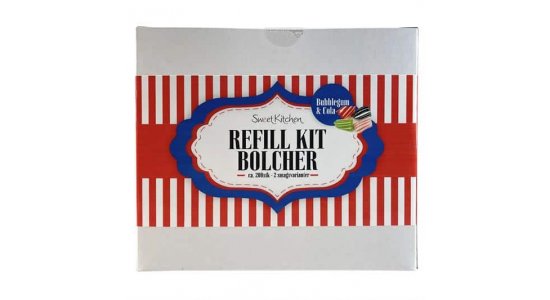 Bolsjest REFILL. Bubblegum og cola.