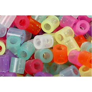 Rrperler,1100 stk, medium. Glitterfarver