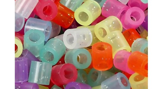 Rrperler,1100 stk, medium. Glitterfarver