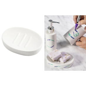 Sbeskl, Glaseret keramik. 1.stk