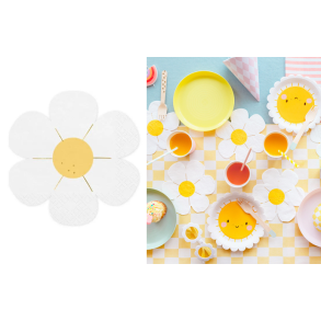 Servietter Daisy. 12 stk