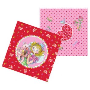 Prinsesse Lillefe papirservietter. Rd
