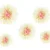 Silkepapir blomster.  Mix 20-13 cm. 5 stk