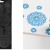 Stickers, blomster, 1 ark. Sort