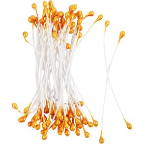 Stvdragere. L: 6,4cm.Dia:2 mm. Orange Metallic.100 stk.