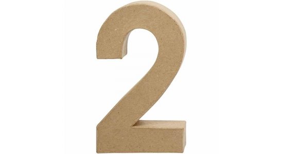 Tal 2. H: 20,5 cm. 1 stk. Papmach