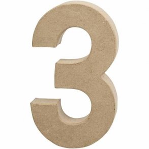 Tal 3. H: 20,2 cm. 1 stk. Papmach