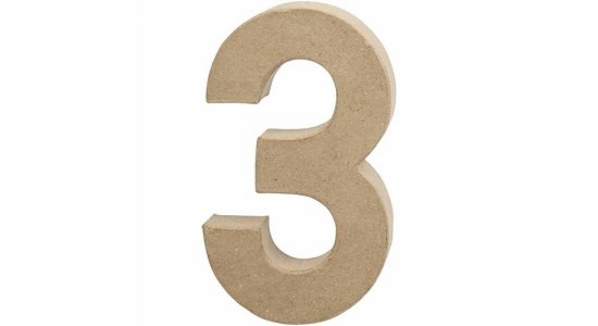 Tal 3. H: 20,2 cm. 1 stk. Papmach