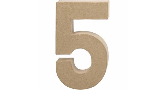Tal 5. H:19,7 cm. 1 stk. Papmach