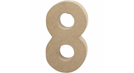 Tal 8. H: 20,2 cm. 1 stk. Papmach