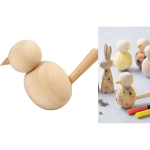 Fugl i tr. 1 stk. Klar til dekoration.