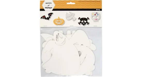 Udstansede Halloween figurer, 16 stk