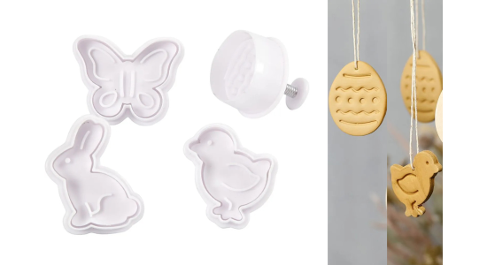 Plungers, Udstiksforme med prg. Psketema, 4 stk