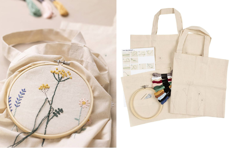 DIY blomster broderi startkit, Muleposer