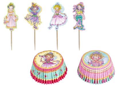 Billede af Prinsesse Lillefe Cupcakes kit med forme og pynt, 24 stk