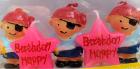 Billede af Fødselsdags kagelys, pirater sørøver
