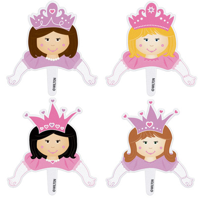 Billede af Princess Pix, prinsesser til POP CAKES og CUPCAKES. 8 stk