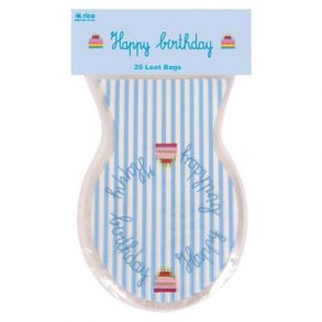 Happy Birthday poser til slik, lysebl