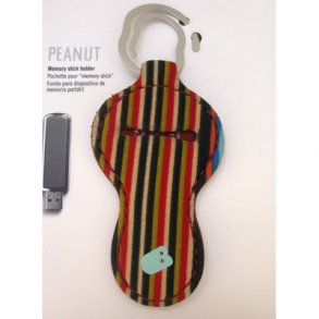 Built Peanut USB Sleeve, blandede striber