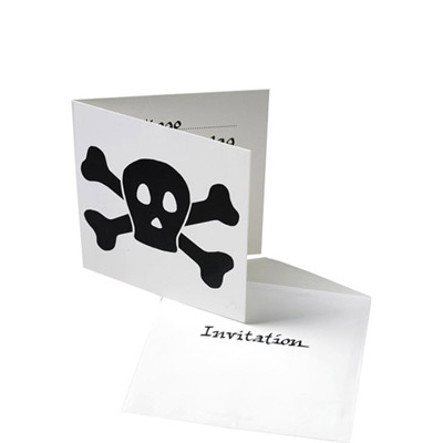 Billede af Sørøver og pirat invitationer, Jolly