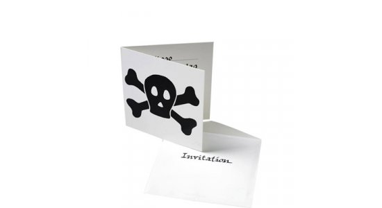 Srver og pirat invitationer, Jolly