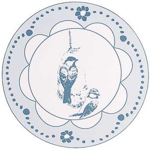 Musemtte med fugle. Papirblok