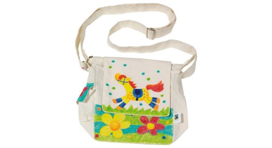 Skuldertaske til at dekorere. Fair Trade