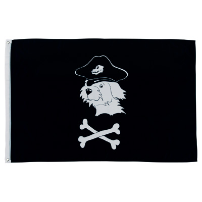 Billede af Flag, Pirat hund