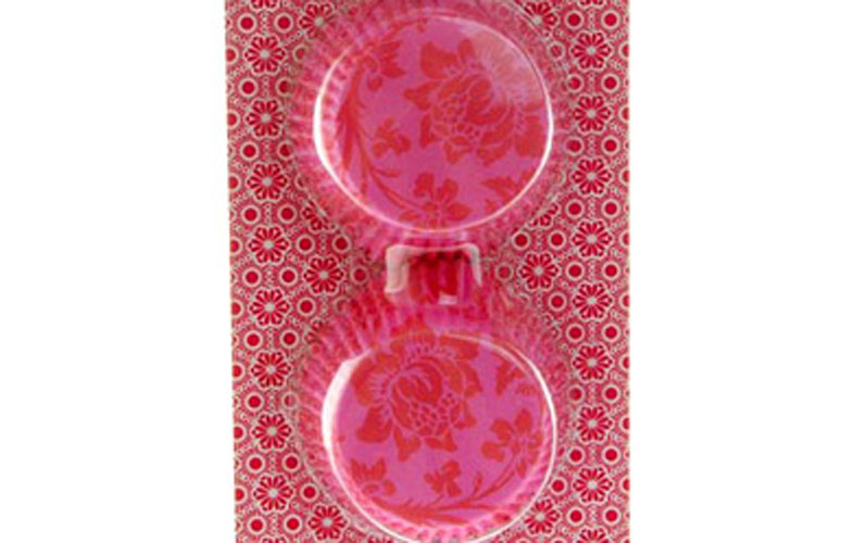Billede af Rice muffinforme i papir. Pink og rød.